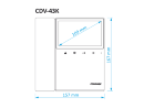Видеодомофон Commax CDV-43KM/XL